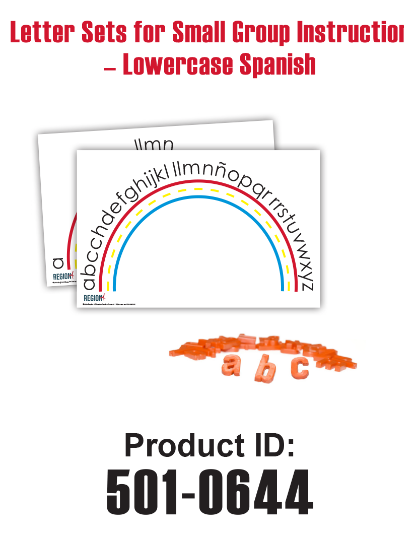 Letter Sets for Small Group Instruction (Lowercase Spanish)