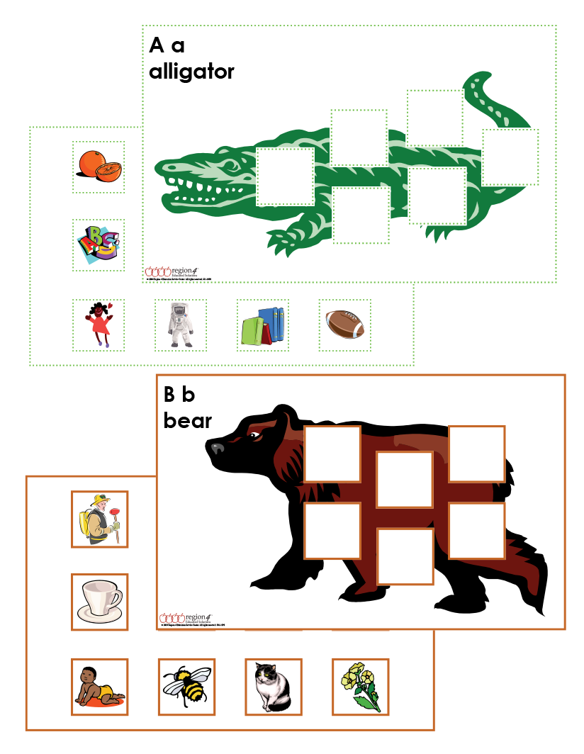 Beginning Sound Mats and Picture Cards (English)