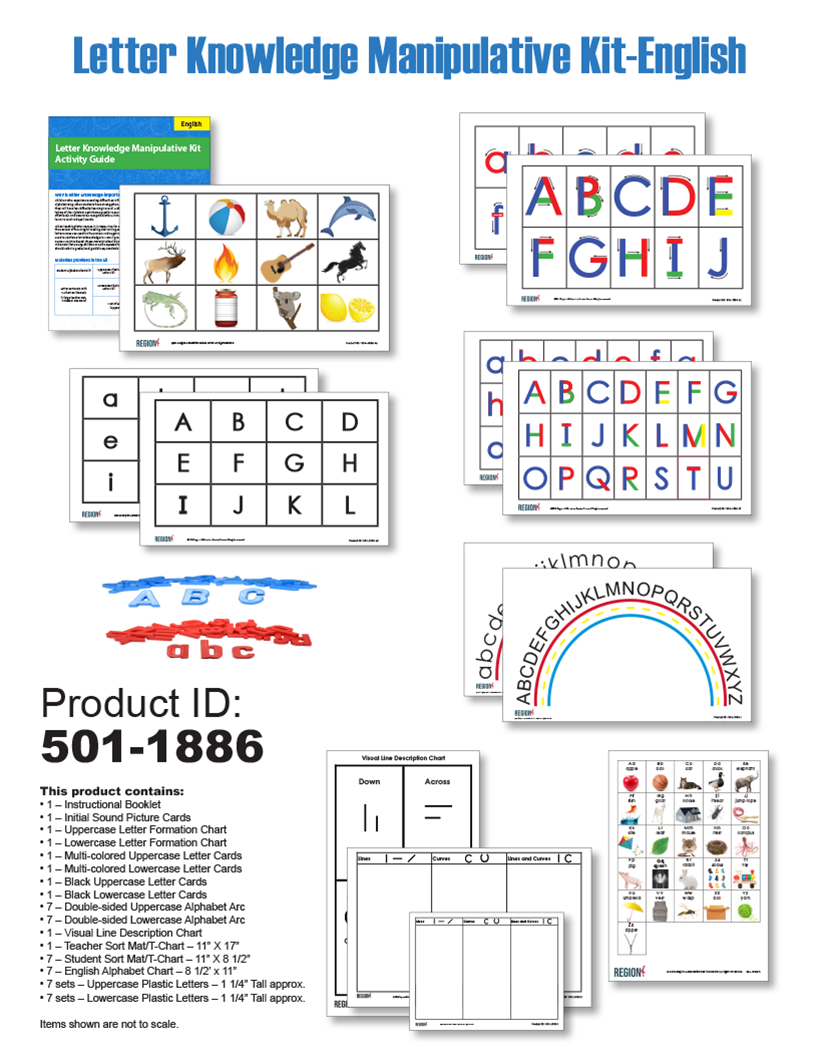 Letter Knowledge Manipulative Kit-English